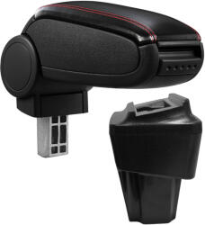  Cotieră pentru Renault Express (05.2021 - ) negru piele ecologica cu cusatura rosie () (AVR-RNEP2120-N2R)