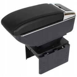  Cotieră auto universală neagră, piele ecologica (Cotieră auto) (AVR-1210)