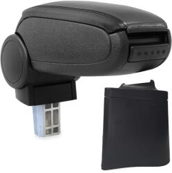  Cotieră pentru Seat Cordoba 2 6L2 (09.2002-11.2009) negru piele ecologica () (AVR-STIZ0220-N2)