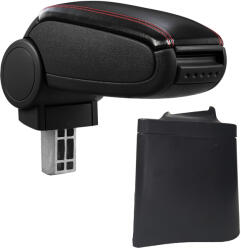  Cotieră pentru Seat Cordoba 2 6L2 (09.2002-11.2009) negru piele ecologica cu cusatura rosie () (AVR-STIZ0220-N2R)
