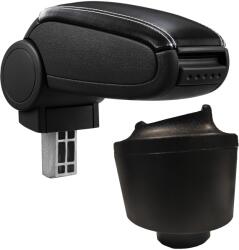  Cotieră pentru Seat Ibiza 4 6J (03.2008-2017) negru piele ecologica cu cusatura alba () (AVR-STIZ0920-N2A)