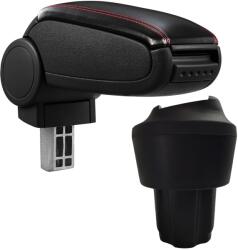  Cotieră pentru Seat Mii (10.2011-) negru piele ecologica cu cusatura rosie () (AVR-VWUP1120-N2R)