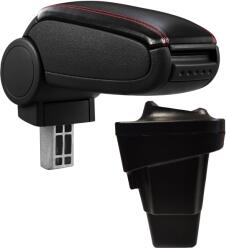  Cotieră pentru Ford Focus 3 Non-Facelift (04.2011-2015) negru piele ecologica cu cusatura rosie () (AVR-FDFC1220-N2R)
