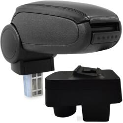  Cotieră pentru Škoda Fabia 2 (12.2006-12.2014) negru piele ecologica () (AVR-SKFB0820-N2)