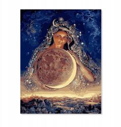 Phoenix Festmény Számokkal Kerettel Festmény Nő Világ 40x50 Vászonkép (Malowanie po numerach księżyc)