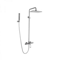 Korman Technik Coloana de dus din inox SUS304 satinat, 2 functii, Gun Grey, 9710N (AT1CT-D1OC-RS1S-9710N)