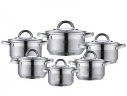 BOHMANN Set oale inox 12 piese Bohmann, Inductie, PREMIUM, Austria (BH 0717 N)