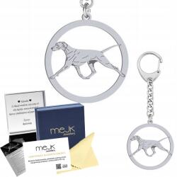 Mejk Jewellery Ezüst kulcstartó weimari vizsla Ezüst 925 Ajándék Gravírozás Ingyenes (Wyżeł Weimarski - Weimaraner)