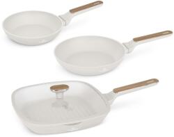 Berlinger Haus Set tigai 4 piese Sahara Nordic Berlinger Haus BH 8323, crem, cu acoperire antiaderenta titanPro