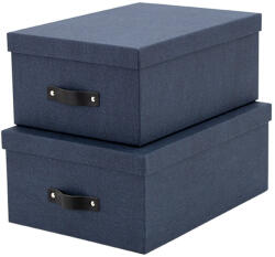  Boston tárolódoboz készlet, 2 darab, kék (MD023203)