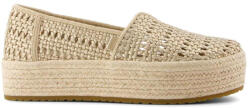 TOMS Espadrili Metl Lthr Basket Wm Valcia 10021921 gold (10021921 gold)