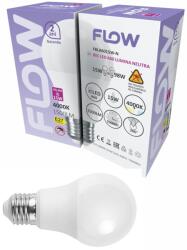 FLOW Bec LED A60 15W, E27, 4000K - Lumină neutră FLOW FBLA6015W-N (17065) - mastomat
