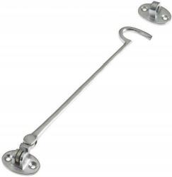 Zoo Hardware Réz Horgos Ablakzár, Kapuzár, Kiskapu Zár 250mm Króm Szatén (ZAB64SC)