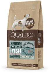 Quattro Hypoallergenic SMALL BREED SENIOR FISH AND KRILL kutyatáp 7kg - kutyamacskatap