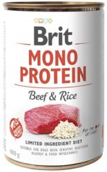 Brit Care Mono Protein Beef and Rice marha barna rizzsel konzerv kutyatáp, 400 g. Minimum rendelés: 6 db !