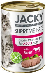 Jacky macska konzerv pástétom, marha 400g. Minimum rendelés: 12 db !