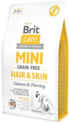 Brit Care Mini Grain-Free Hair and Skin lazaccal és heringgel, száraztáp kistestű felnőtt kutyáknak, 2 kg