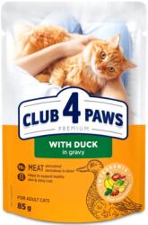 CLUB 4 PAWS Premium Kacsa szószban nedves macskaeledel, 85 g. Minimum rendelés: 24 db !