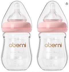  2 db 150 ml-es üveg cumisüveg, lassú áramlású tapadókoronggal (5904133225895)