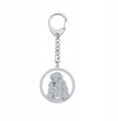 Mejk Jewellery Kulcstartó Grand Basset Griffon Vendéen Ezüst 925 Dedikálás Gravírozás Ingyenes (gadżet z psem Grand Basset Griffon Vendéen)