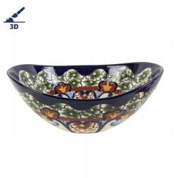 Cerames Kerámia mosdókagyló pultra ültethető, dombornyomott fürdőszobai mosdó Juanetta Prima (UN-LODKA-A33-AC)