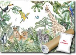 WallMagic Fotótapéta Flizelina Dzsungel Állatok 100x75 ragasztó ingyen (14522VX2)