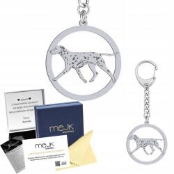 Mejk Jewellery Ezüst kulcstartó kutyával Dalmata 925 Ékszer Ajándék Gravírozás Ingyenes (Brelok z Dalmatyńczykiem)