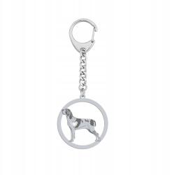 Mejk Jewellery Ezüst kulcstartó kutyával Vizsla Olasz Rövidszőrű 925 Női Gravírozás (Bracco Italiano)