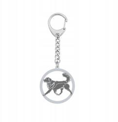 Mejk Jewellery Ezüst kulcstartó Nova Scotia Duck Tolling Retriever 925 Ajándék Gravírozás (breloczek Nova Scotia Duck Tolling Retriever)