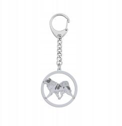Mejk Jewellery Kulcstartó Ezüst 925 kutya Yakutian Laika Ajándék Ékszer Gravírozás (breloczek do kluczy z Yakutian Laika)