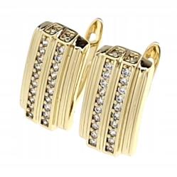 Xuping 2584 Aranyozott lógós strassz fülbevaló 14K Xuping