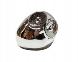 Polnix Ezüst kerámia bagoly 11cm (sowa)
