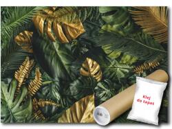 WallMagic Fotótapéta Vékony Szövet Levelek Növény Pálma Monstera 100x75 Ingyenes Ragasztó (13803VX2)