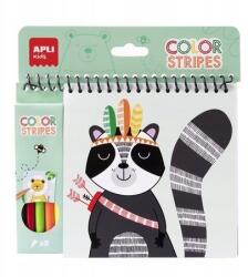 Apli Kids Színező filctollakkal Apli Kids Color Stripes univerzális (TU-2263-0)