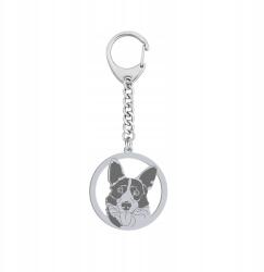 Mejk Jewellery Ezüst kulcstartó Welsh Corgi Cardigan Ezüst 925 Gravírozás Ingyenes (Welsh Corgi Cardigan)