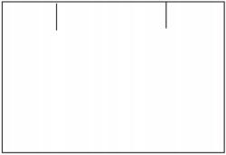  Árcímkék 25 x 16 mm fehér Contact (téglalap)