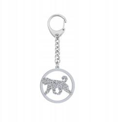 Mejk Jewellery Kulcstartó Ezüst Bouvier des Flandres 925 Ajándék Gravírozás Ingyenes (brelok do kluczy z psem Bouvier des Flandres)
