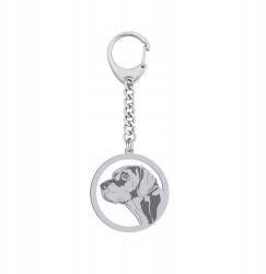 Mejk Jewellery Kulcstartó Louisiana Catahoula Kutya Ezüst925 Ajándék Kulcstartó Gravírozás Ingyenes (BE R742)