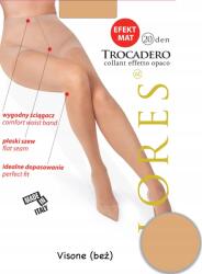 Lores Matt lycra harisnya Lores Trocadero 20 Den Bézs napbarnított Visone 4 L