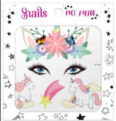 Snails Arc tetoválás matricák Face Tattoo Snails Egyszarvú csillag egy méret
