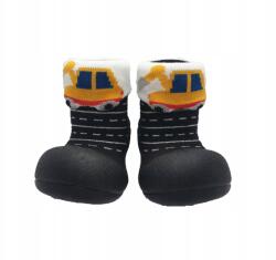 Attipas Új Attipas csúszásgátló gyerekcipő, 19-es méret (A19T-Two style Black)