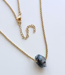 Alekorale-elbląg Hamus Színű Barlang Kvarc Kő Turmalinnal Erős Talizmán Sláger 45+5 cm (122)