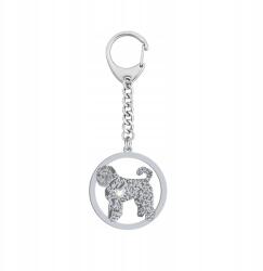 Mejk Jewellery Kulcstartó Ezüst Bouvier des Flandres 925 Ajándék Gravírozás Ingyenes (brelok do smyczy z psem)