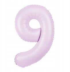 PartyPal Fólia lufi Szám 9 Lila 100cm nagy héliumos lufi