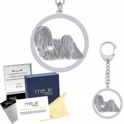 Mejk Jewellery Ezüst kulcstartó Lhasa Apso 925 Ékszer Ajándék Nő Gravírozás Ingyenes (Brelok z Lhasa Apso)