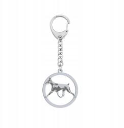 Mejk Jewellery Kulcstartó Ezüst Doberman 925 Ajándék Ékszer Dedikálás Gravírozás Ingyenes (Brelok z Dobermanem)