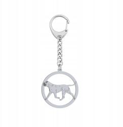 Mejk Jewellery Bullmastiff Kulcstartó Ezüst925 Ékszer Ajándék Gravírozás Ingyenes (BE R525-ciemny)