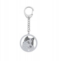 Mejk Jewellery Kulcstartó Lajka Jakuska Ezüst 925 Ékszer Ajándék Gravírozás Ingyenes (gadżet do kluczy z psem Łajka Jakucka)