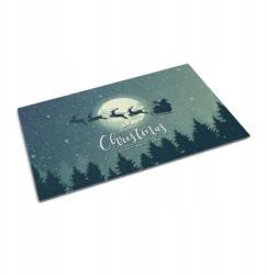 Wallmuralia Erős kültéri, csúszásmentes lábtörlő 60x40 Mikulás szán (010650720010000088185)