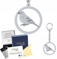 Mejk Jewellery Ezüst kulcstartó Kanári 925 Ékszer Ajándék Gravírozás Ingyenes (Brelok Kanarek)